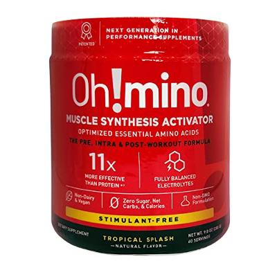 Oh!mino Sugar-and-Stimulant-Free Pre Workout Powder, Amino Energy Blend, Intra W