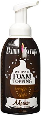 Jordan's Skinny Gourmet Syrups Barista Style Whipped Foam Topping, Mocha, 16 Ounce
