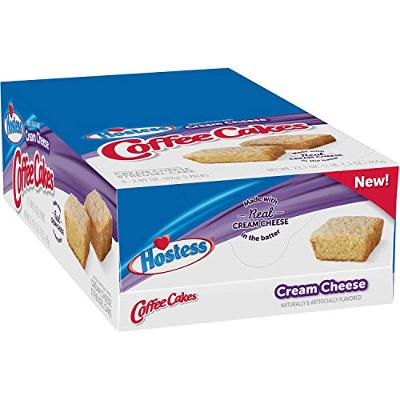 Hostess Cream Cheese Coffee Cake | 2-Pack | 8 Count (16 Total Coffee Cakes)