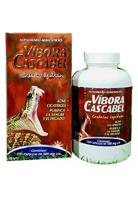 Vibora de Cascabel 150 Capsulas RATTLESNAKE POWDER Acne Support
