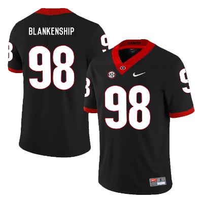 Georgia Bulldogs #98 Rodrigo Blankenship Jersey Black College Football