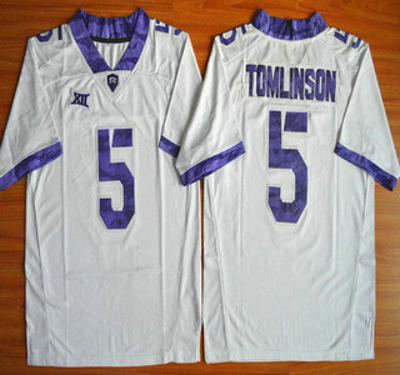 TCU Horned Frogs #5 LaDainian Tomlinson White 2015 Football Jersey