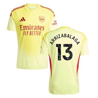 Kepa Arrizabalaga 13 Arsenal 2025-26 Home Goalkeeper Match Jersey  Yellow