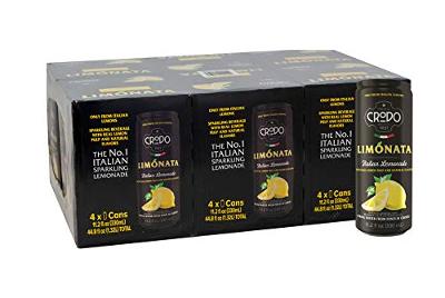 Fonti Di Crodo Limonata, Italian Sparkling Lemonade, 11.2 Oz. Cans (Pack of 24)