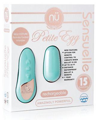 Sensuelle Remote Control Petite Egg 15 Function - Blue + Cream Gift
