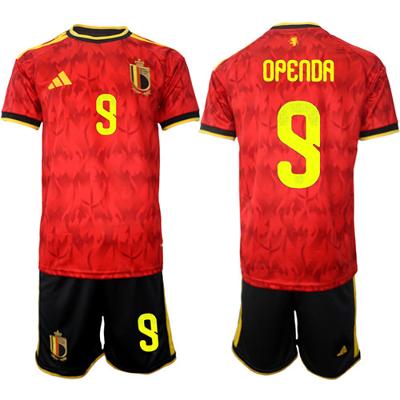 Belgium 9 OPENDA  Jersey National Team x World Cup 2026 Home Red On Field Soccer