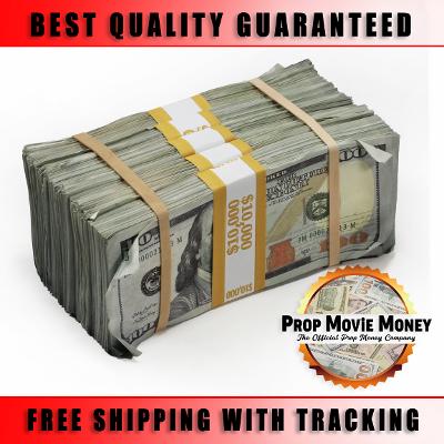 $50,000 Aged Blank Filler Stacks Prop Money Bundle For Movies, TV, Music Videos 