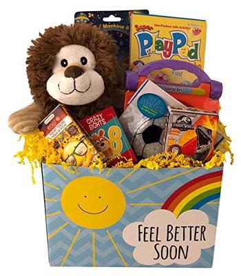 Deluxe Boys Feel Better Soon Get Well Gift Basket Care Package For Kids Prefill