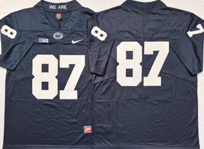 Men's Penn State Pat Freiermuth Jersey #87 College Game Navy No Name