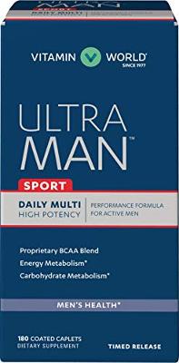 Vitamin World Ultra Man Sport Daily Multivitamin | Feat. Selenium, Vitamins B, C