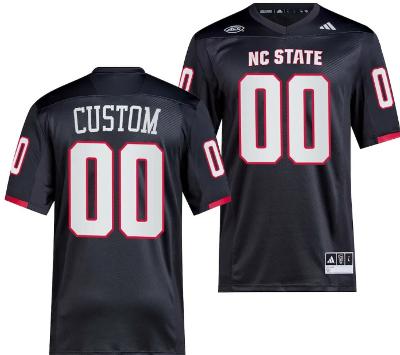 Custom NC State Wolfpack Jersey Name and Number Premier Black College Football 