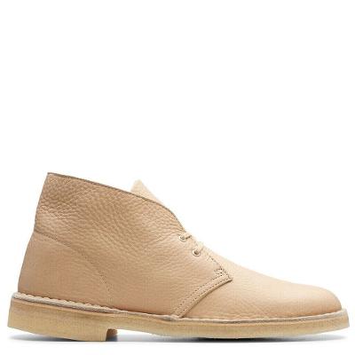 Clarks Originals Men's Desert Boots Off White Leather 26144809