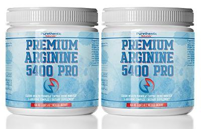 L-Arginine Powder 5400mg - Nitric Oxide Powder - Supports Blood Pressure and Cho