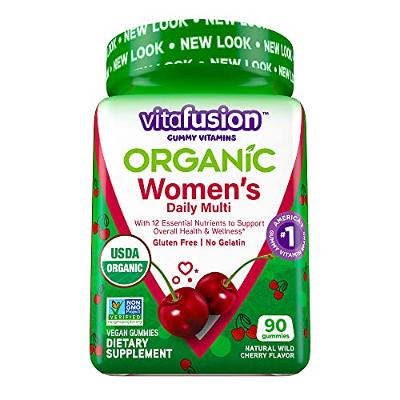 Vitafusion Organic Womens Gummy Multivitamin, 90 Count - Non-GMO, Gluten-Free,