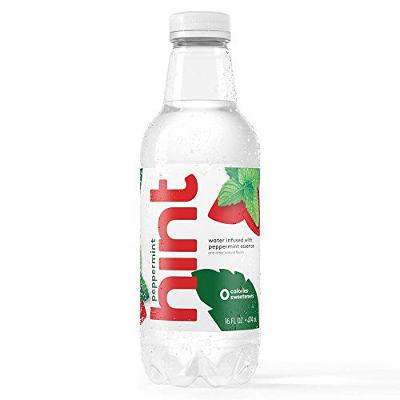 Hint Water Peppermint (Pack of 12), 16 Ounce Bottles, Pure Water Infused with Pe