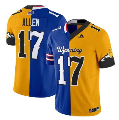 Josh Allen Jersey #17 Wyoming Cowboys Split Vapor Limited Football Stitched