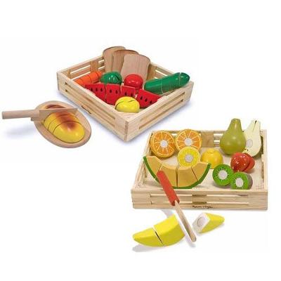 Melissa & Doug Wooden Cutting Food Value Pack Play Food Set