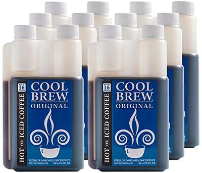 CoolBrew Original 6 Pack - 16 DRINKS PER BOTTLE - Fresh Cold Brew Liquid Concent