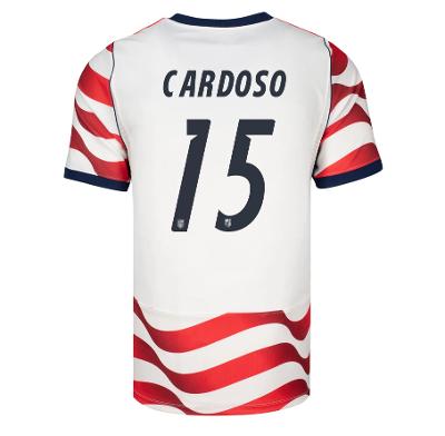 USA #15 Johnny Cardoso Home 2026 World Cup Jersey USMNT Kit Fan Version