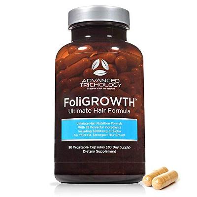 FoliGROWTH Hair Growth Supplement for Thicker Fuller Hair | Approved* by the Am