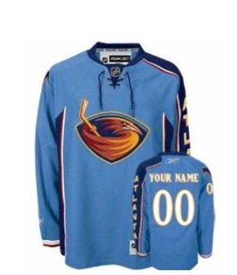 Atlanta Thrashers Customized Blue Jersey