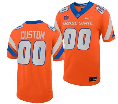 Custom Boise State Broncos Jersey Name and Number NCAA College Football Orange
