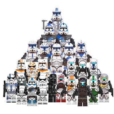 24pcs Star Wars 501st & 212th Clone Commando Army Minifigure
