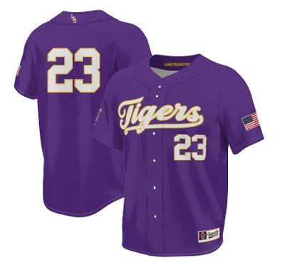 GameDay Greats #23 LSU Tigers Baseball 2023 NCAA College Purple Elite Alumni