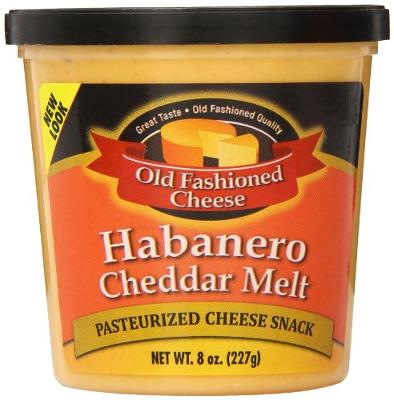 Old Fashioned Cheese Melt, Habanero Cheddar, 8 Ounce (Pack of 12)