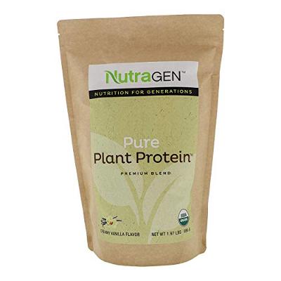 Nutragen - Pure Plant Protein, Organic Protein Powder (Vanilla, 1.85 lbs)