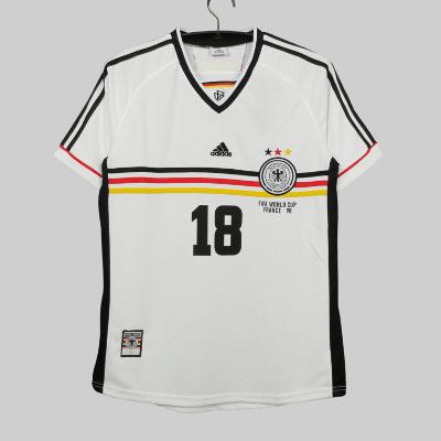 Klinsman 18 Germany 1998 Retro Jersey  Men White