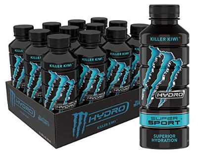 Monster Energy Hydro Super Sport, Killer Kiwi, 20 Fl Oz (Pack of 12)