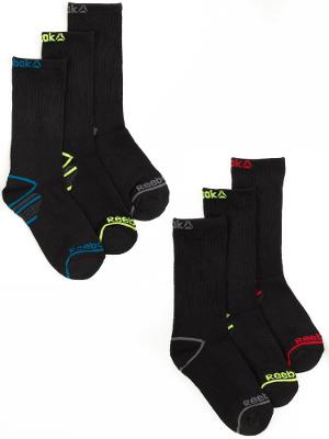 Reebok, Boys Socks, 5 Pack Crew Socks Size Small