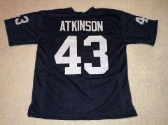 UNSIGNED CUSTOM Sewn Stitched George Atkinson Black Jersey