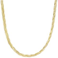 14kt Yellow Gold Braided Necklace