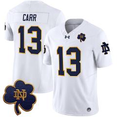 CJ Carr Jersey #13 Notre Dame 2025 Vapor Limited V3 Stitched W...