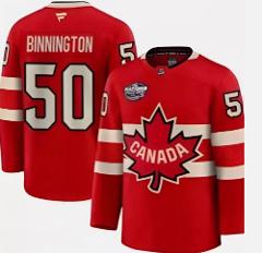 Men's Canada 4 Nations Face-Off 2025 Stitched Red Jersey 50  J...