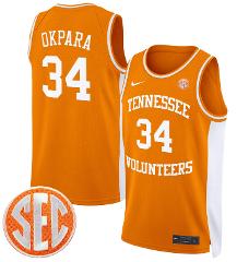 Felix Okpara Jersey #34 Tennessee Vols 2024 Swingman Basketbal...