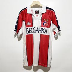 Red Star Belgrade 1995-97 Home Men Retro Jersey  White & Red