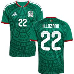 Mexico Hirving Lozano #22 Home 2026 World Cup Jersey Fan Version