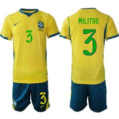 Brazil #3 MILITAO Jersey National Team x World Cup 2026 Home O...