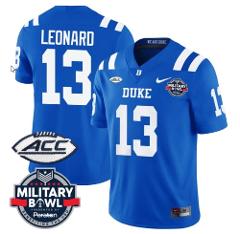 Men's Riley Leonard Jersey #13 Duke Blue Devils Football Limit...