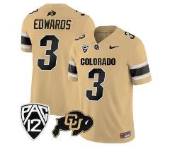 Colorado Buffaloes Dylan Edwards Jersey #3 College Football Al...