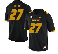 Missouri Tigers #27 Brock Olivo NCAA College Football Jersey B...