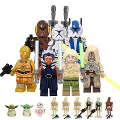 8pcs Star Wars Spec Ops Clone Troopers & Temple Guards Minifig...