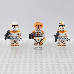 3pcs Star Wars 212th Cody, Waxer & Boil Minifigure