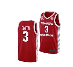 New #3 Nick Smith Jersey Arkansas Razorbacks College Basketbal...