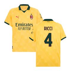 Samuele Ricci #4 AC Milan 2025-26 Third Men Jersey  Yellow