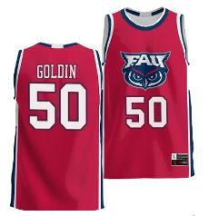 ladislav Goldin Jersey #50 FAU Owls NIL College Basketball Lig...