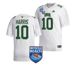 CJ Harris Jersey #10 Ohio Bobcats Myrtle Beach Bowl Patch MVP ...